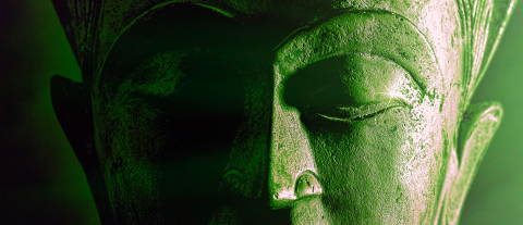Green Buddha Head